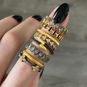 7 Statement & Stacking Rings - Set